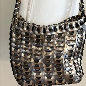 Vintage Leather shoulder bag/ Crossbody bag